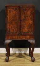 A 19th century Irish mahogany connoisseur’s enclosed collector’s specimen cabinet, rectangular top