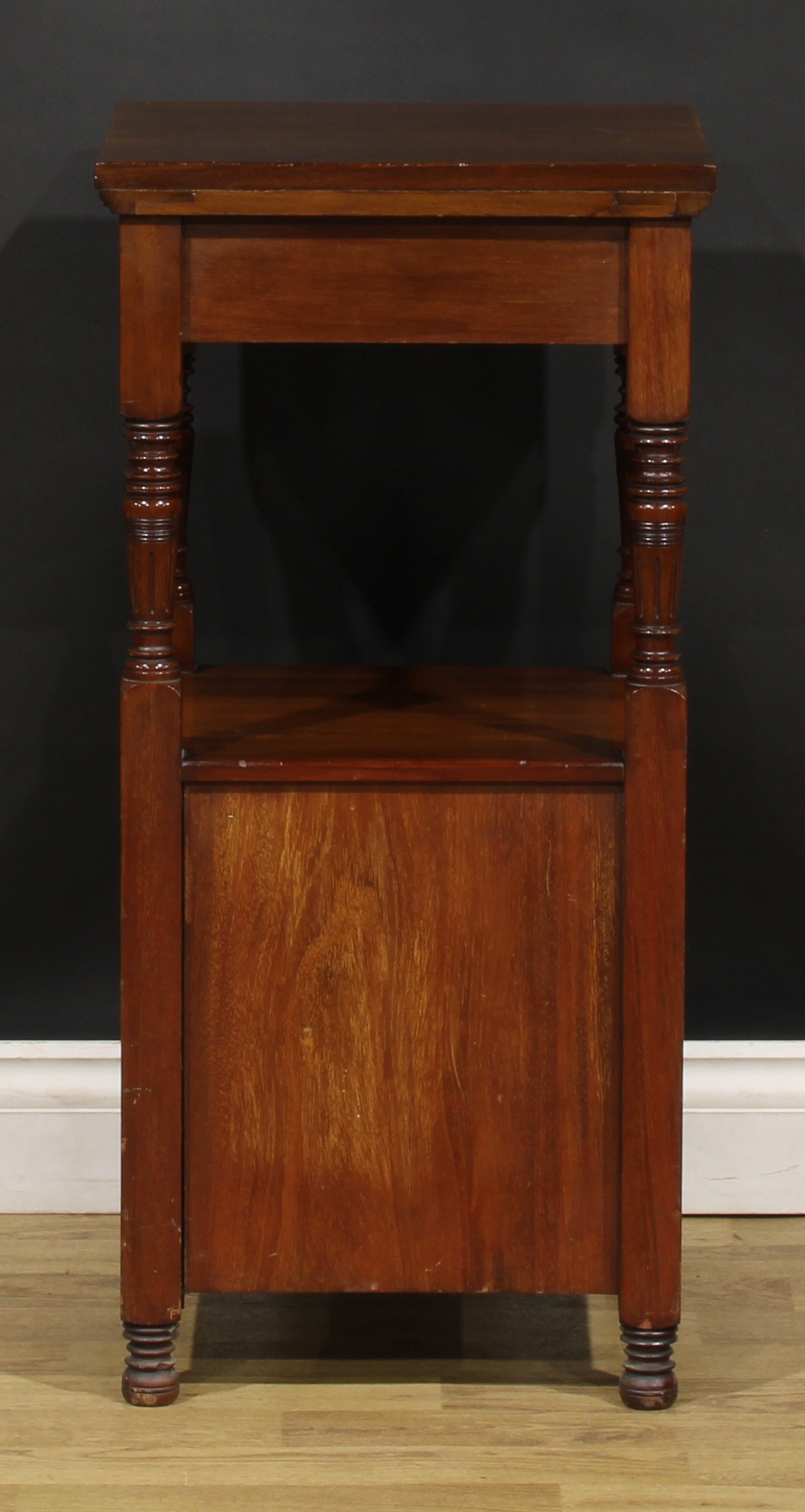 An Aesthetic Movement walnut bedroom cabinet, by Gillows of Lancaster and London, stamped L14946, - Image 6 of 7