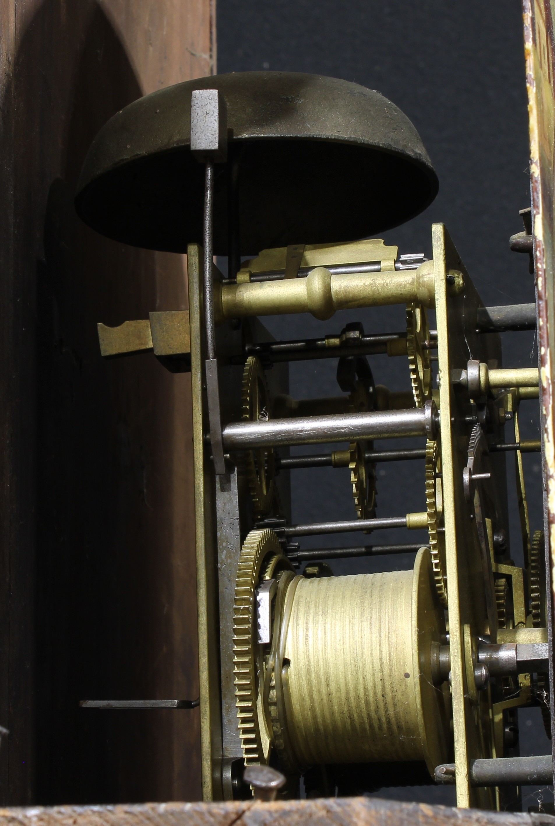 A George/William IV oak and mahogany longcase clock, 33cm arched painted dial inscribed W. - Image 5 of 6