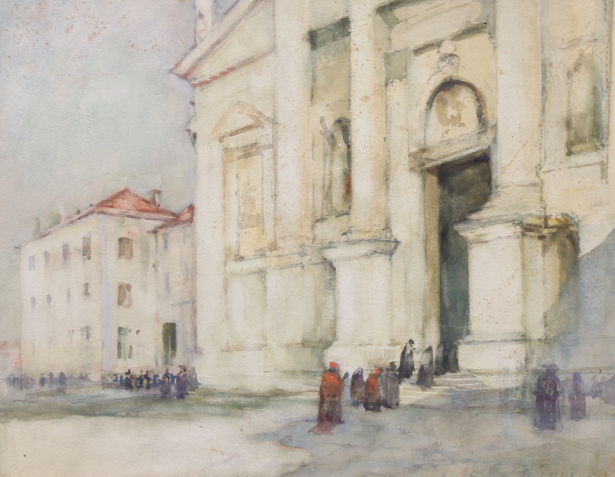 Emily Murray Paterson, R.S.W., R.S.W.A., (1855-1934) St. Giorgio, Venice signed, watercolour, 42cm x