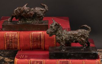 Edith Barretto Parsons (American 1878-1956), a pair of brown patinated bronzes models or bookends,