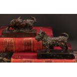 Edith Barretto Parsons (American 1878-1956), a pair of brown patinated bronzes models or bookends,