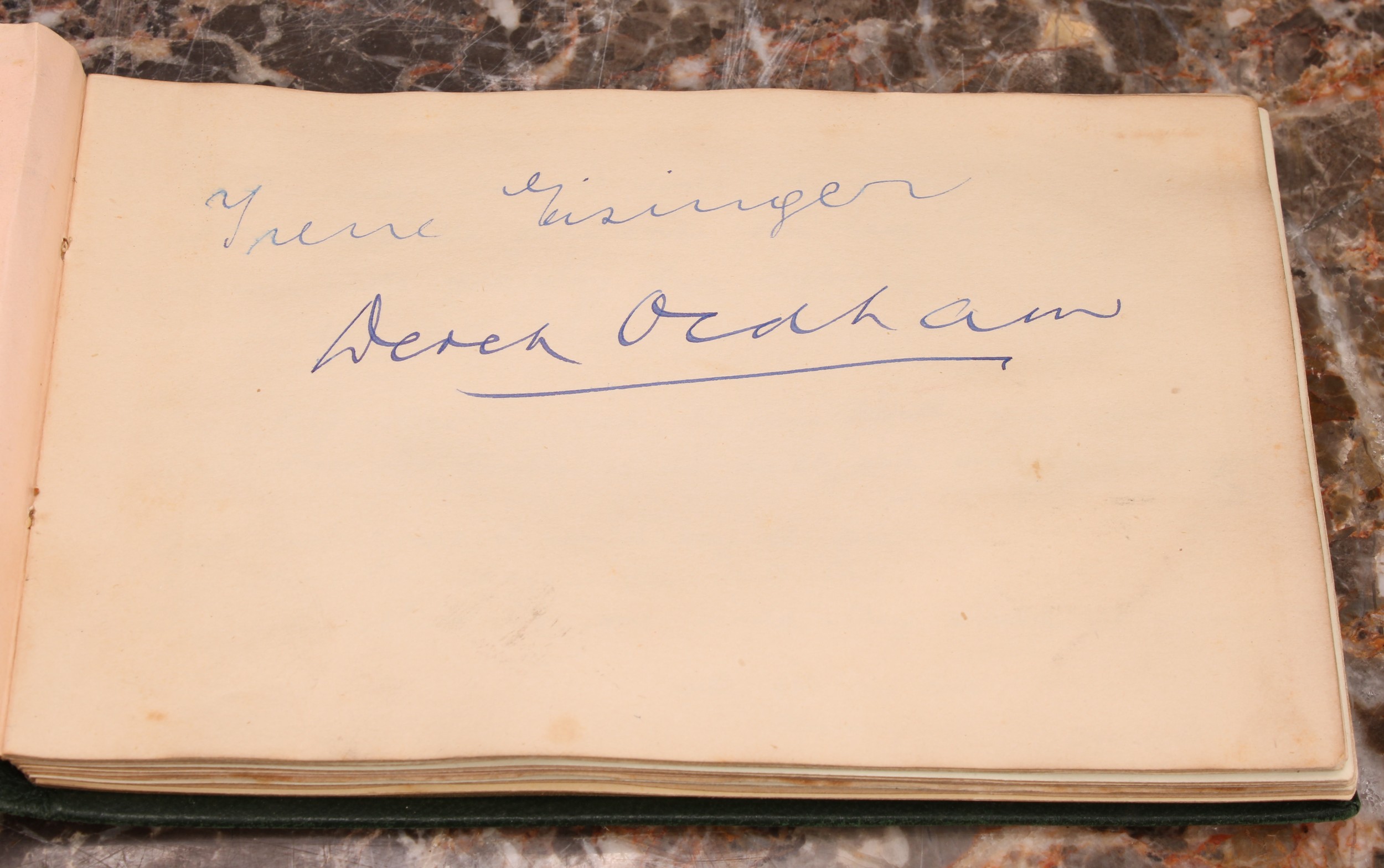 Autographs - Sport and Showbusiness - an early to mid-20th century autograph album, Charlie Chester; - Bild 4 aus 6