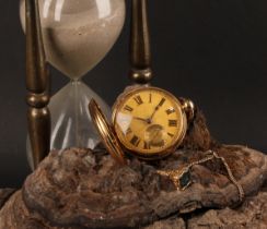 A George III 18ct gold Scottish hunter pocket watch, by Andrew Milroy, Edinburgh, 4.5cm textured