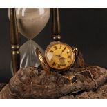 A George III 18ct gold Scottish hunter pocket watch, by Andrew Milroy, Edinburgh, 4.5cm textured