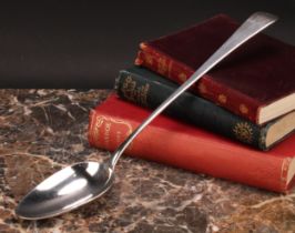 A George III silver Old English pattern basting spoon, 29.5cm long, Stephen Adams, London 1805,