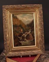 Attributed to H. Thomas Bromley (early 20th century) Old Mill, North Wales, partial monogram, oil on