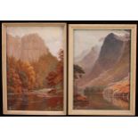 E Wolstencroft (early 20th century) a pair, Beneath the Crags of Ben Venue, Perthshire, one signed