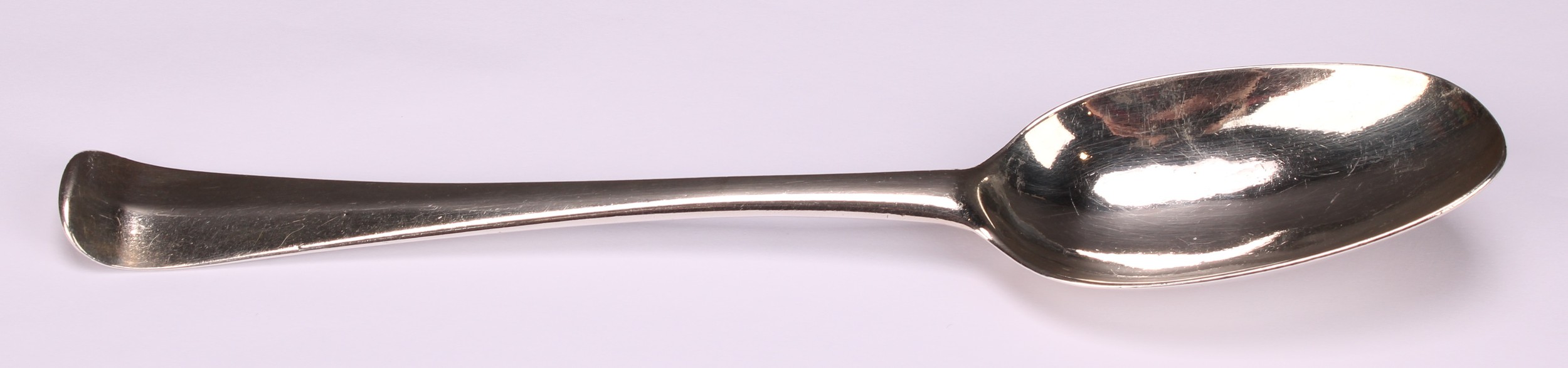 An early George III Irish silver Hanoverian pattern table spoon, 20.5cm long, Christopher Skinner, - Image 2 of 4