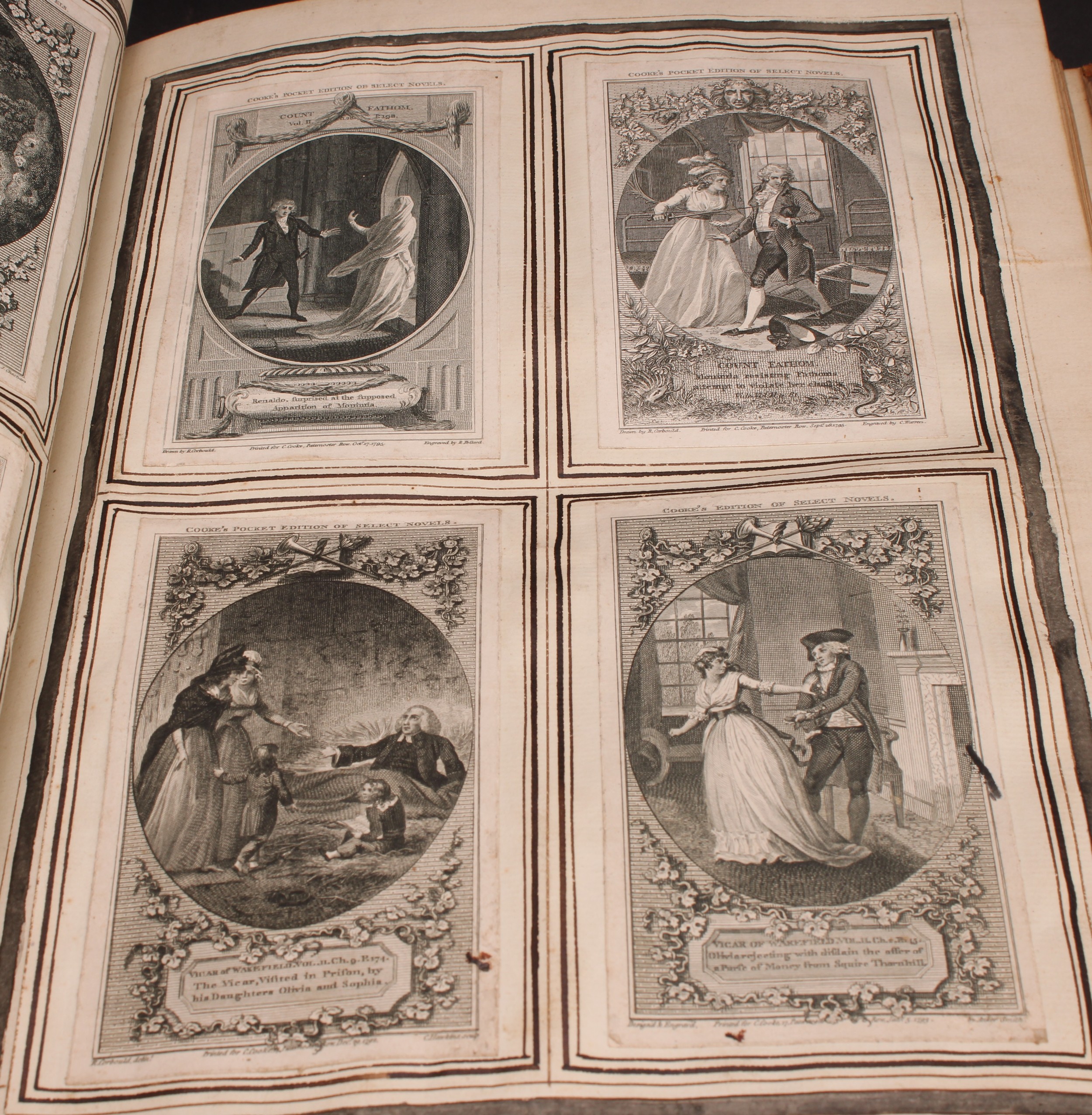 An album of 19th century engravings, hand-scrivened frontispiece inscribed 'A Collection of Prints - Image 2 of 6