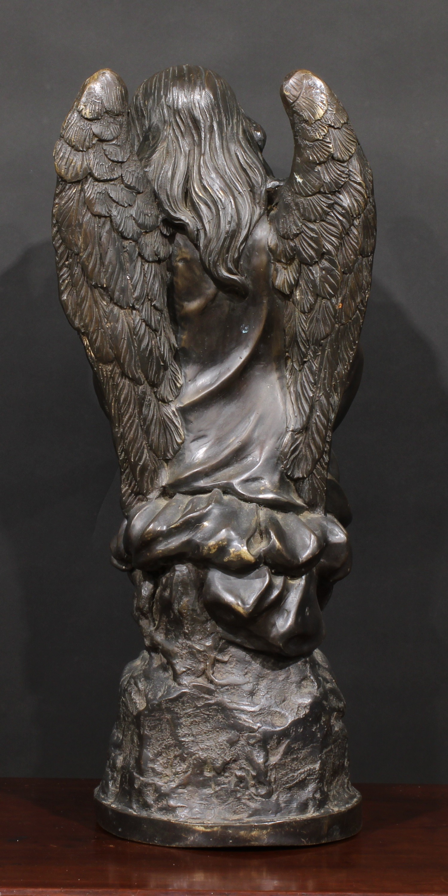 After Giuseppe Castiglione, a large dark patinated bronze figure, The Angelic Representation of - Image 3 of 3