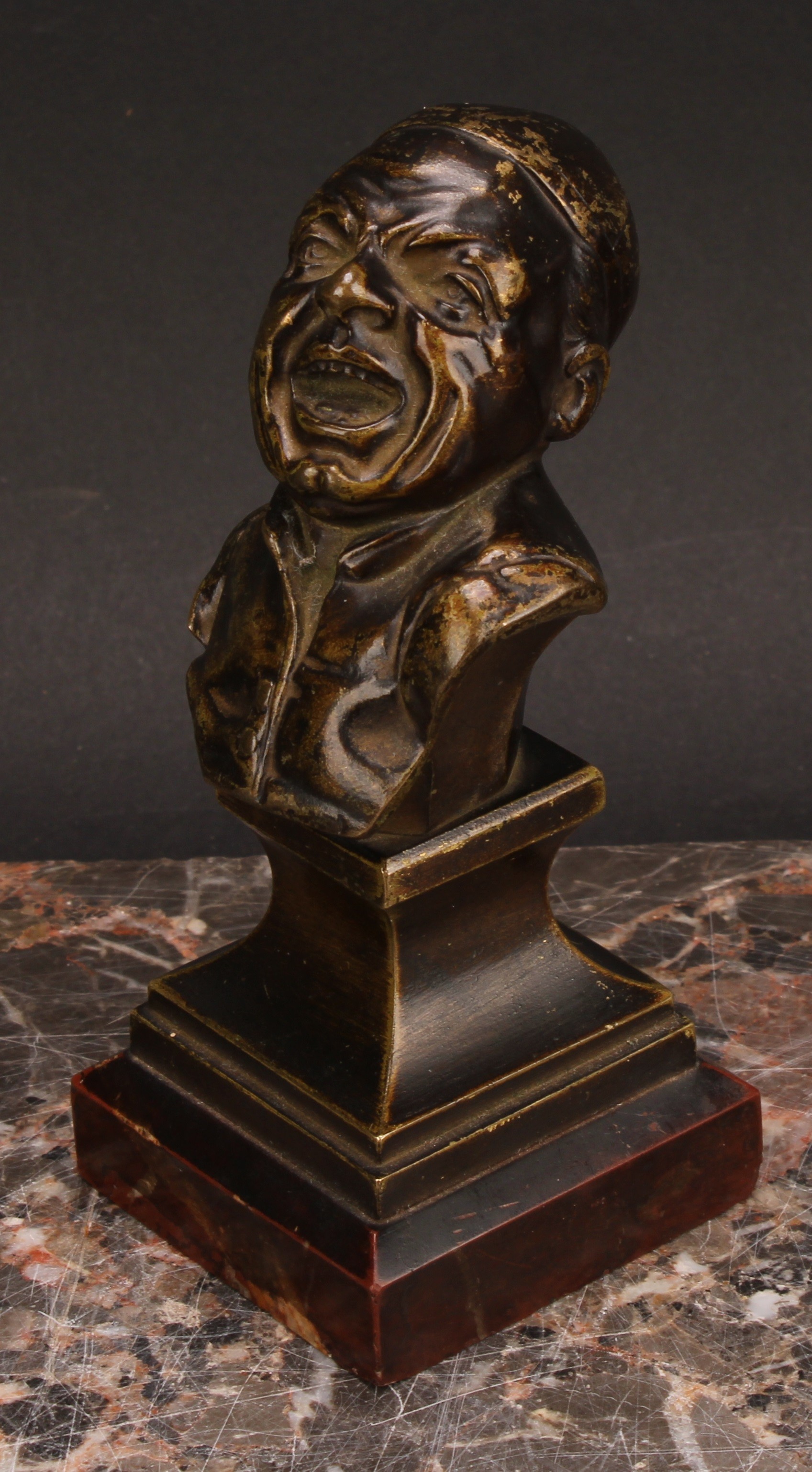 Continental School (19th century), a pair of bronze character heads, cast in the manner of Franz - Image 7 of 8