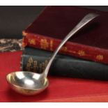 Hester Bateman - a George III silver Old English pattern sauce ladle, 17cm long, London 1789