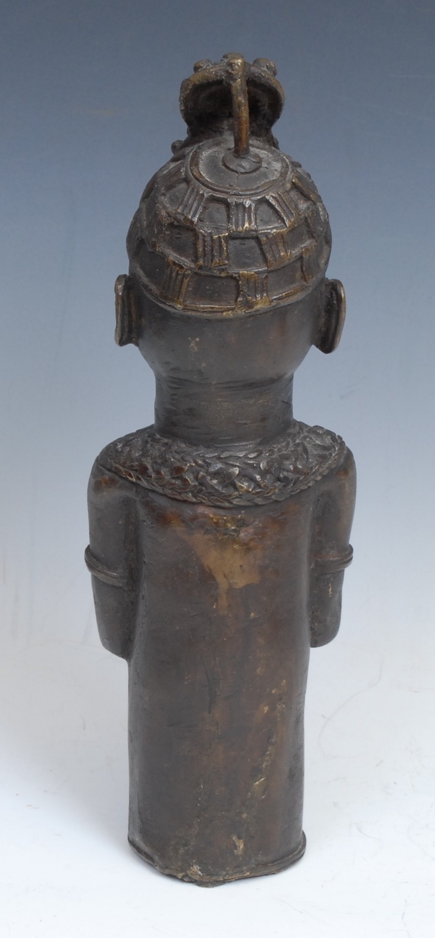 Tribal Art and the Eclectic Interior - a Nigerian bronze Benin bust, of a male warrior, half - Image 5 of 5
