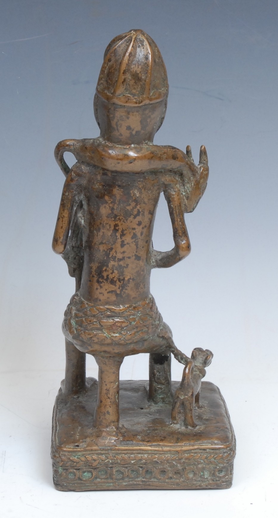 Tribal Art and the Eclectic Interior - a Nigerian bronze Benin bust, of a male warrior, half - Image 3 of 5