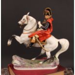 A Royal Worcester model, Napoleon Bonaparte, designed by Bernard Winskill, 37.5cm