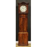 A Victorian mahogany longcase clock, 35cm circular dial inscribed Thos Moore Derby, Roman