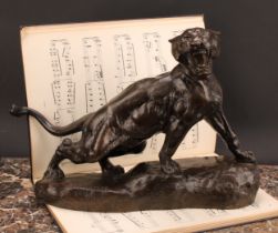 Thomas Francois Cartier (French, 1879-1943), a patinated bronze, Tiger, signed in the