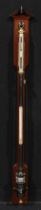 A mid 20th century marine stick barometer, by Negretti & Zambra, London, M/4152, 105.5cm high,