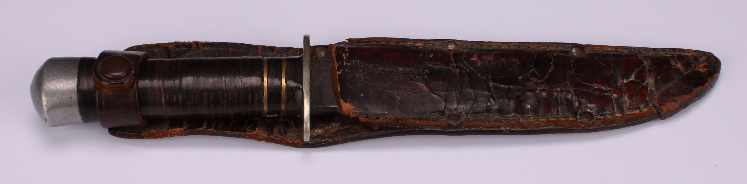 An early to mid-20th century German hunting or utility knife, by Heinrich Böker & Co., Solingen, - Image 2 of 5