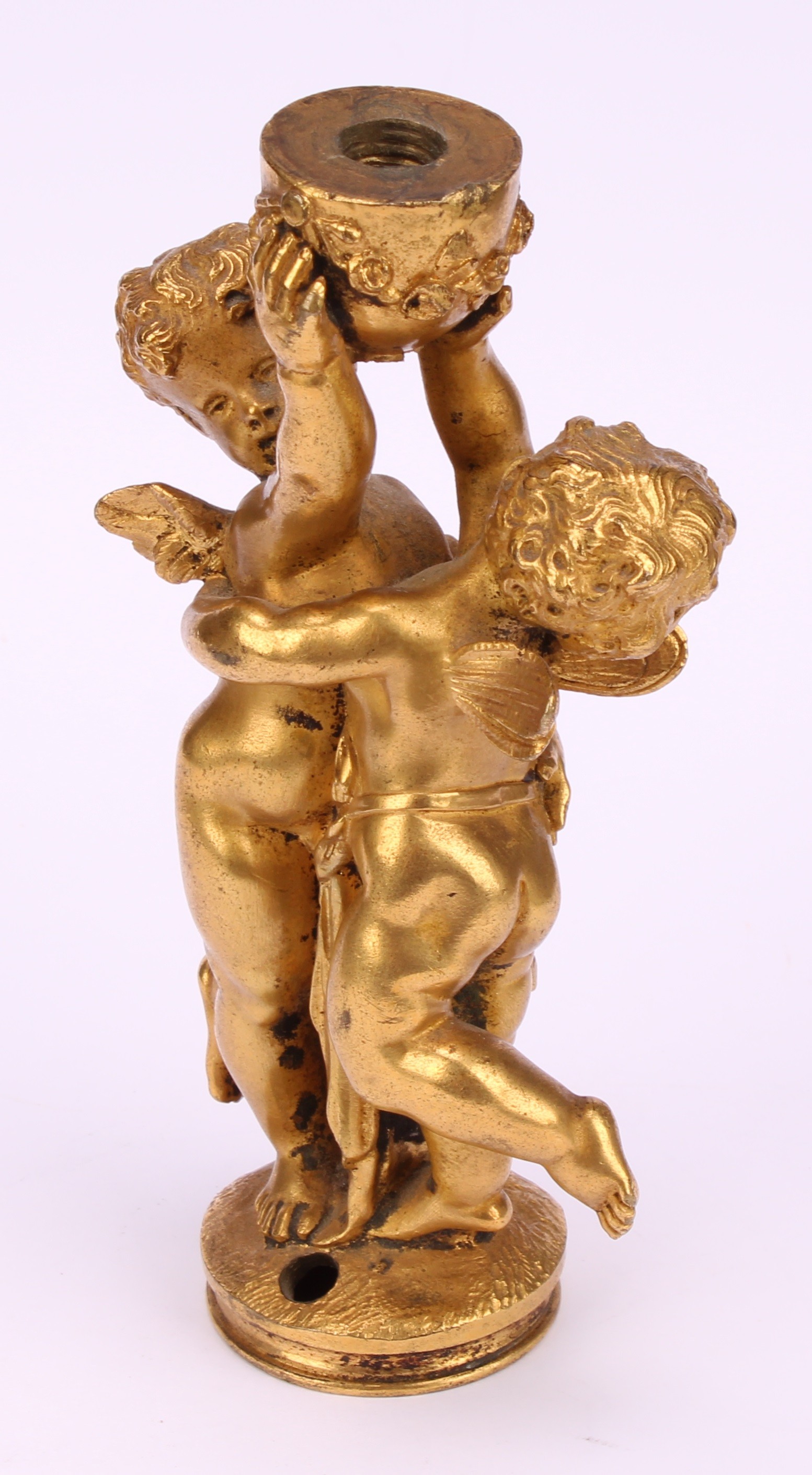 French School, late 19th century, a gilt bronze, Grape Picker, 13cm high; a silvered model, Sleeping - Image 7 of 13