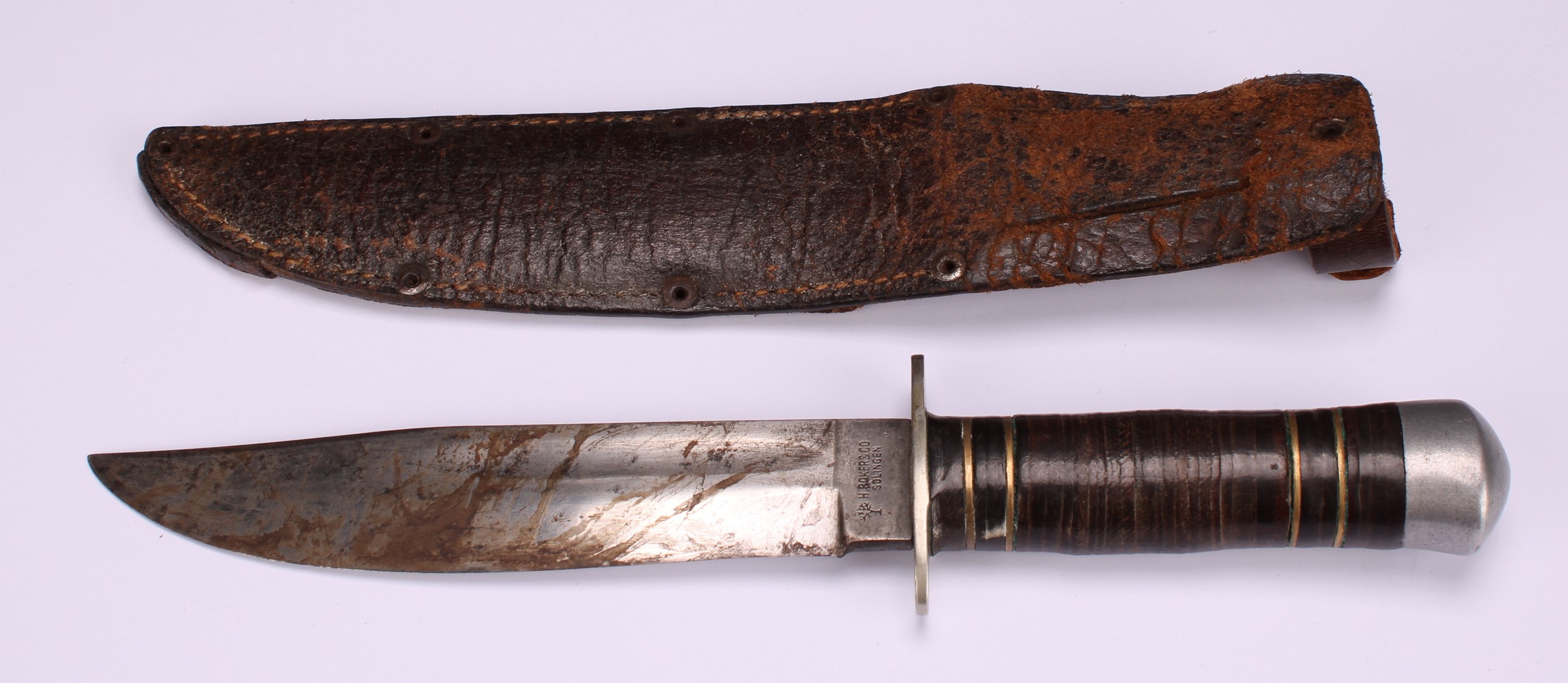 An early to mid-20th century German hunting or utility knife, by Heinrich Böker & Co., Solingen, - Image 4 of 5