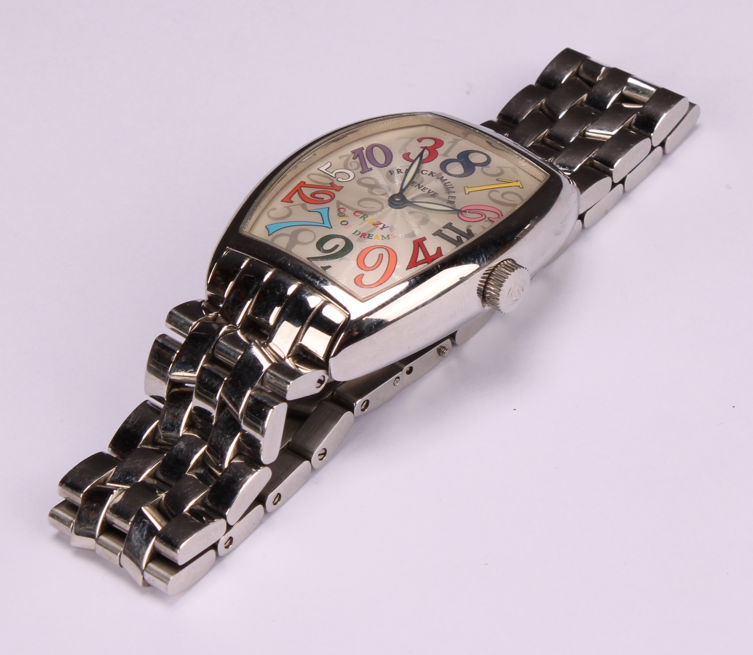 ***LOT WITHDRAWN ***A Franck Muller of Geneve stainless steel watch, Crazy Color Dreams (sic.), - Image 6 of 6