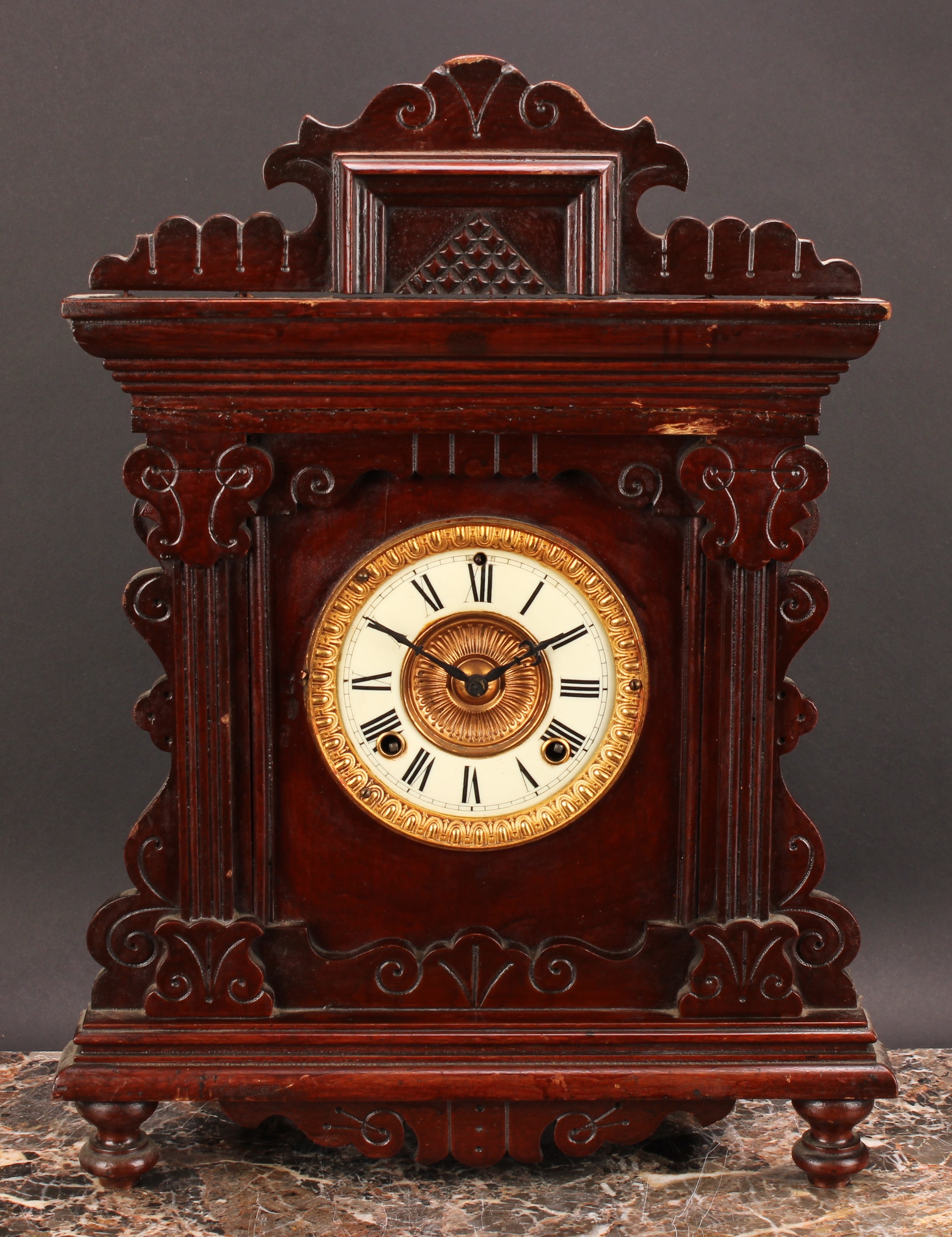 A 19th century American mantel clock, by The Ansonia Clock Company ...