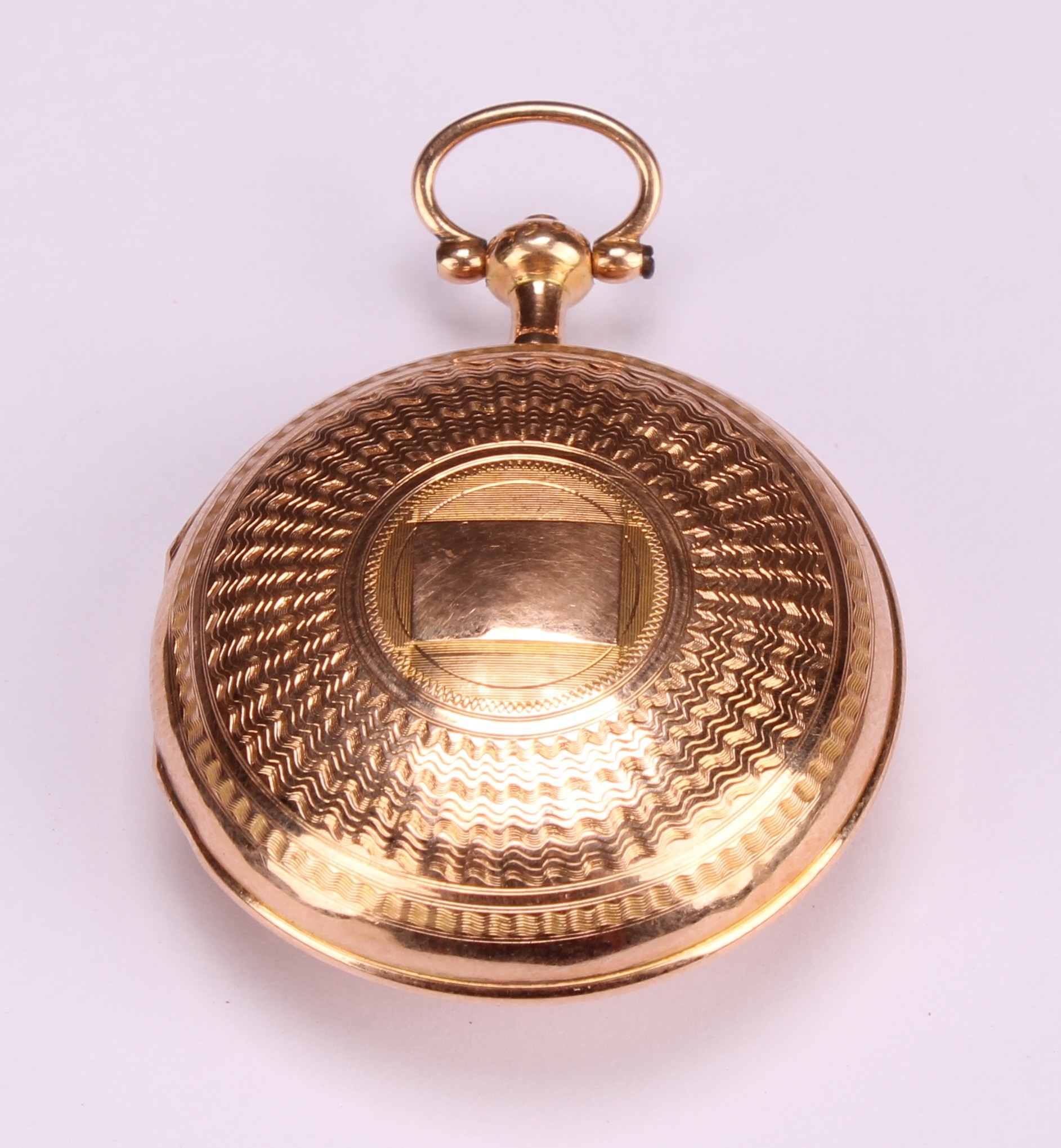 A late 19th century Swiss lady's gold hunter pocket watch, Breguet, white enamel dial, Arabic - Image 3 of 6