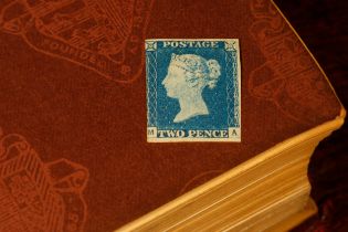 Stamps - GB QV 1840 2d Blue, SG: 5, mounted mint, three margins, lettered MA, cat £38,000,