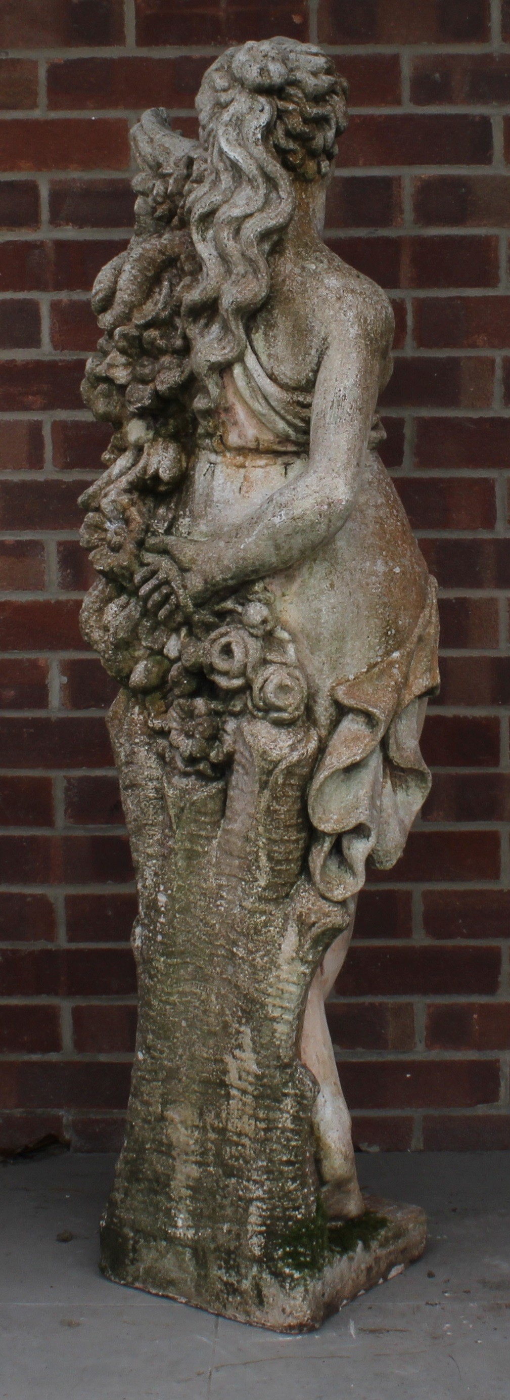 An 18th century style composite garden statue, emblematic of summer, 143cm high - Image 3 of 3
