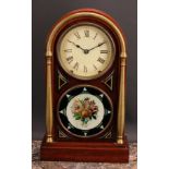 A late 19th century American parcel-gilt mahogany mantel clock, Eight-Day Spring Clock, by Seth