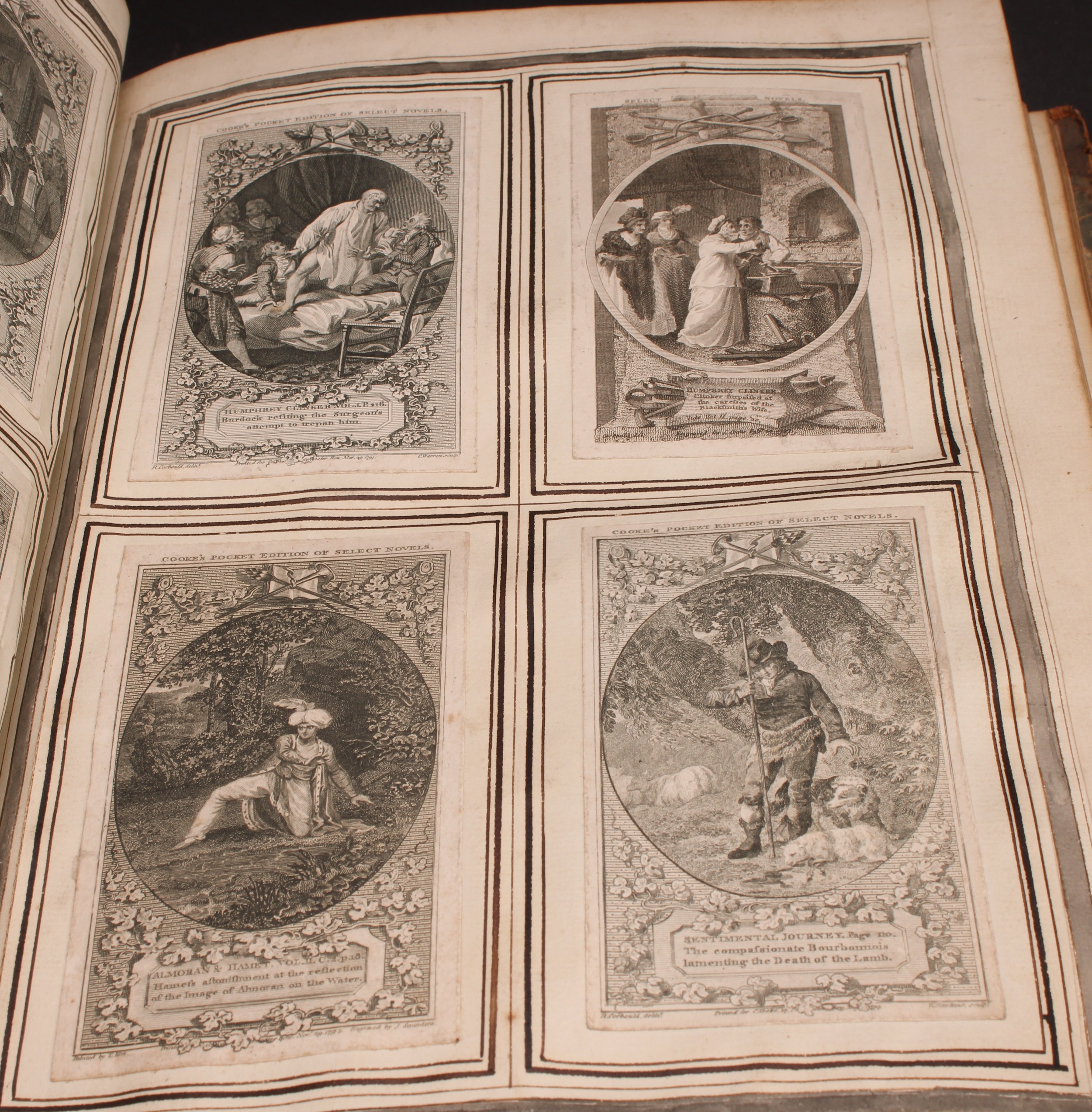 An album of 19th century engravings, hand-scrivened frontispiece inscribed 'A Collection of Prints - Image 3 of 6