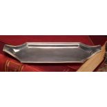 A George III silver snuffer tray, rope-twist border, 23.5cm wide, London 1799, 128g