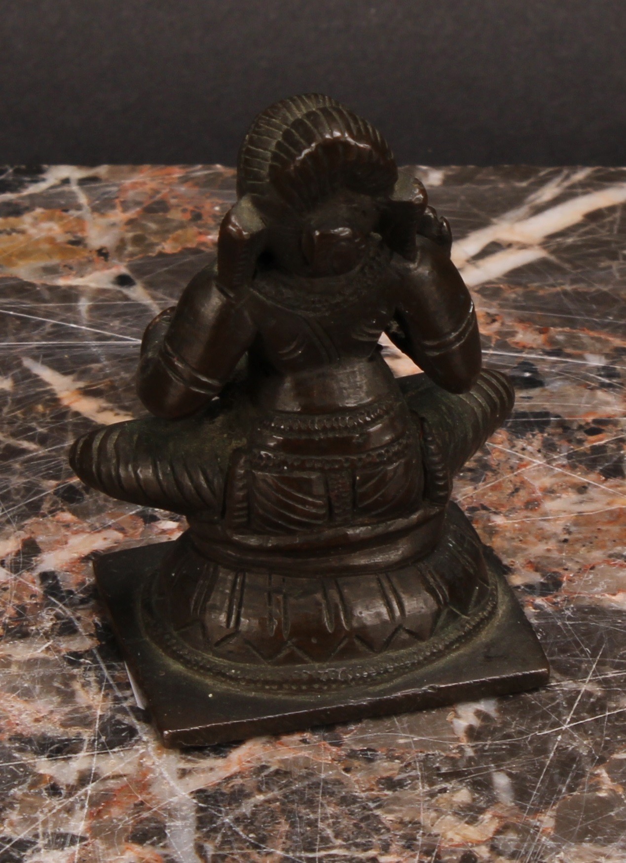 Indian School (19th century), a brown patinated bronze or copper alloy figure, the dancing Devi, - Image 11 of 11