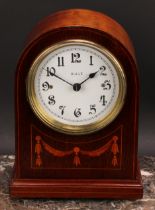 An early 20th century Bulle electric mantel timepiece, 11cm clock dial inscribed with Arabic