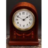 An early 20th century Bulle electric mantel timepiece, 11cm clock dial inscribed with Arabic