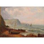 L Wade (late 19th century) Ready for the Tide, signed and dated 99, oil on canvas, 35.5cm x 49cm