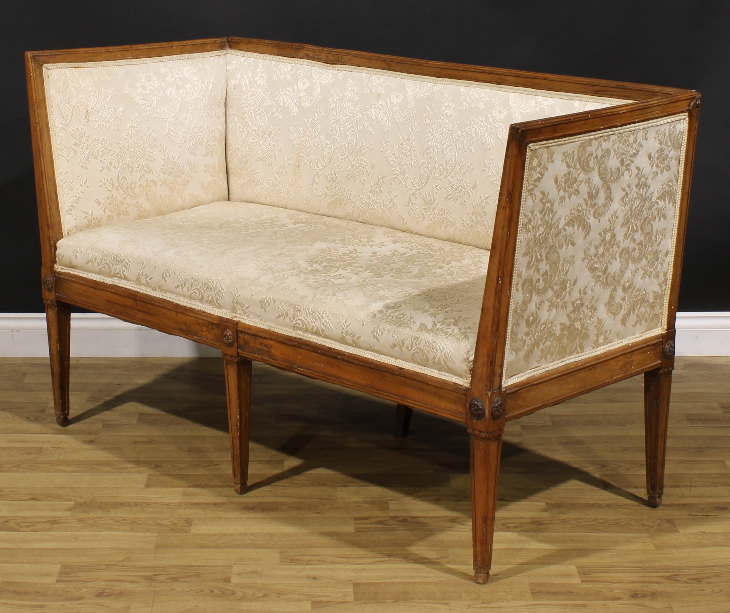 A late 19th/early 20th century Neoclassical Revival sofa, 88.5cm high, 147.5cm wide, the seat - Image 3 of 4