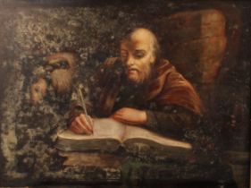 Continental School (18th/19th century) Saint Jerome, oil on copper panel, 23.5cm x 31.5cm