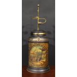 Interior Design - a 19th century toleware tea cannister, by Parnall & Sons, Ltd, Bristol, later