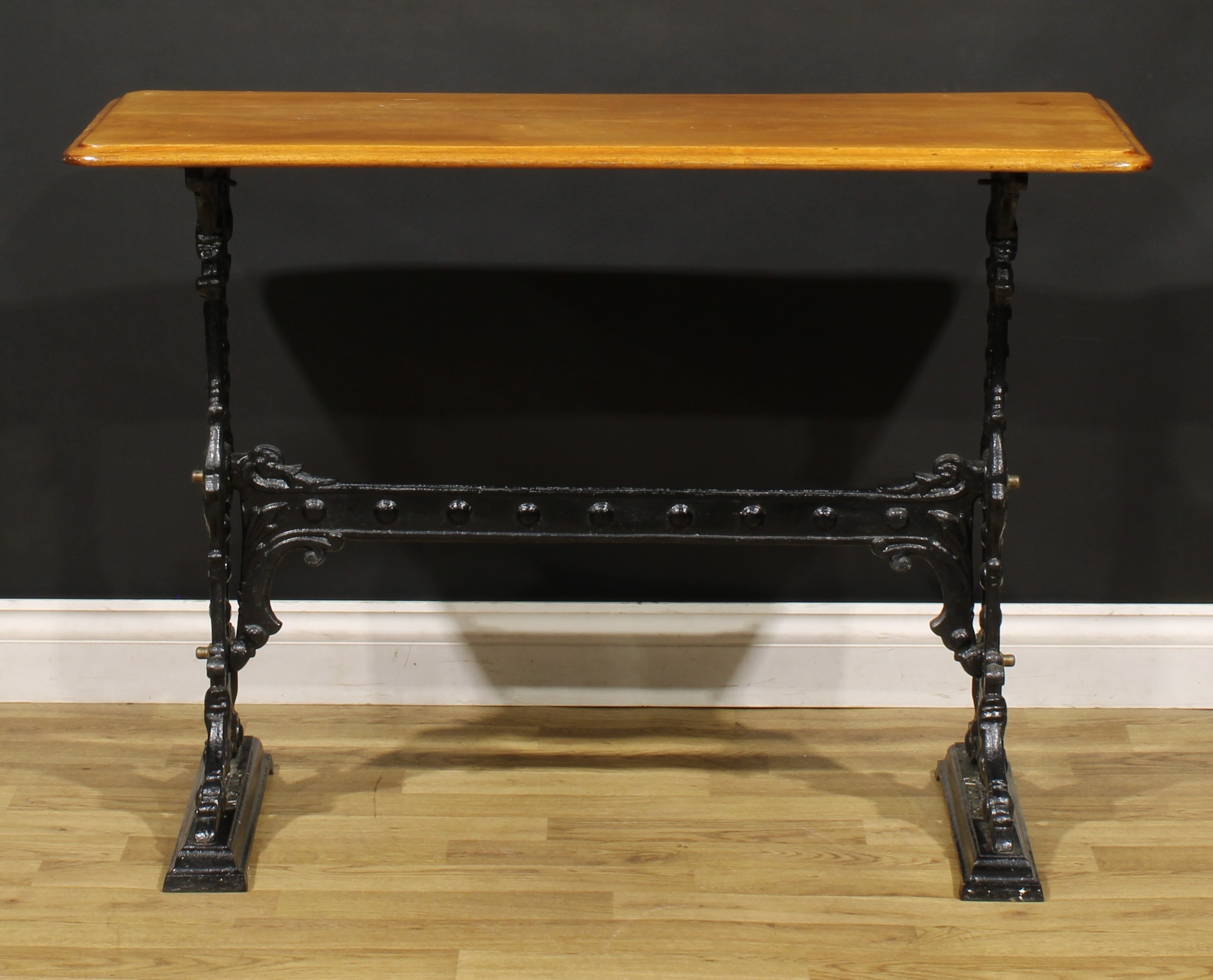 A late 19th century cast iron and mahogany public house or bar table, by Gaskell & Chambers Ltd, - Image 2 of 4