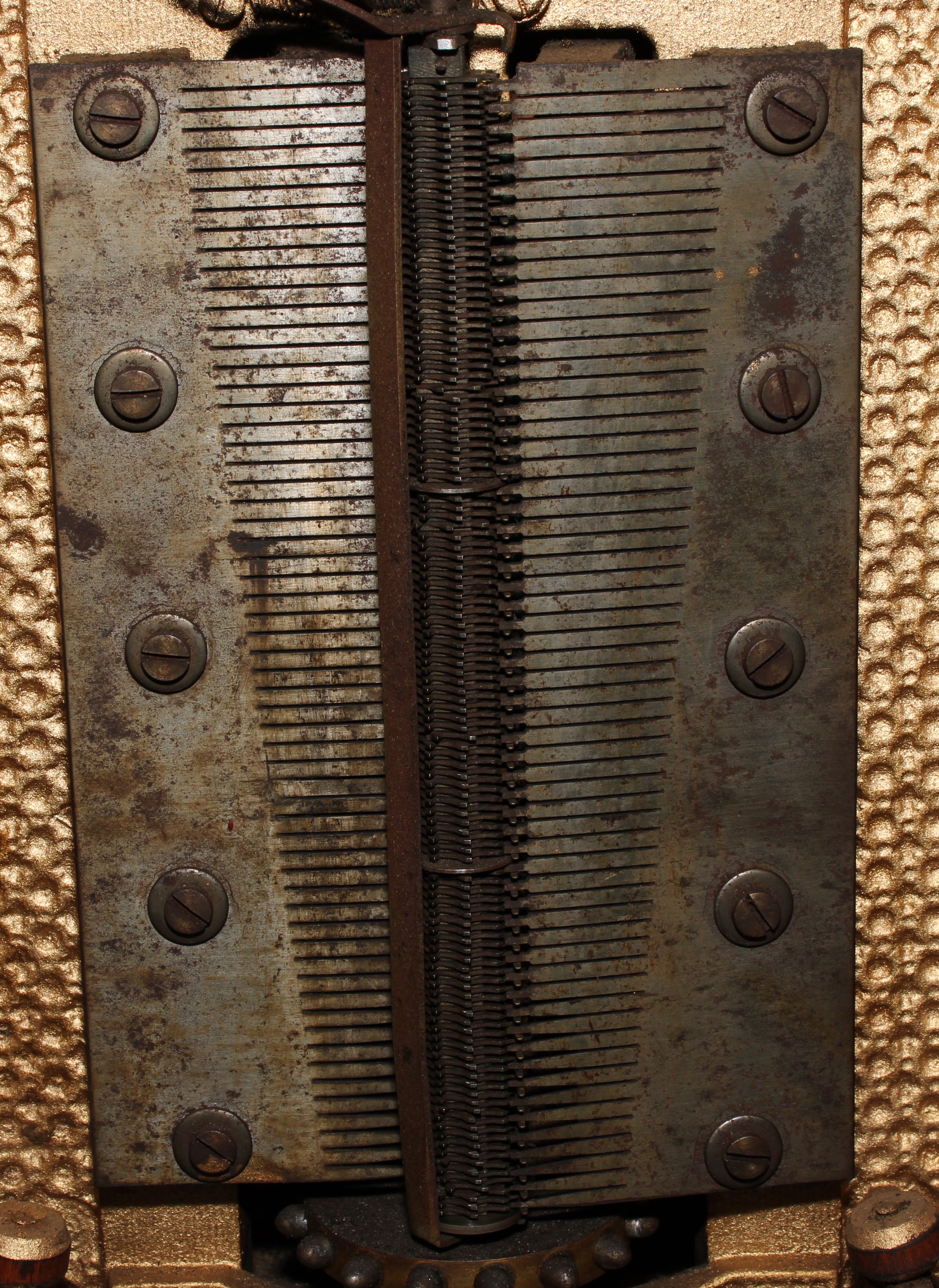 A 19th century coin operated penny-in-the-slot polyphon, the vertical movement playing 50cm discs, - Image 6 of 6