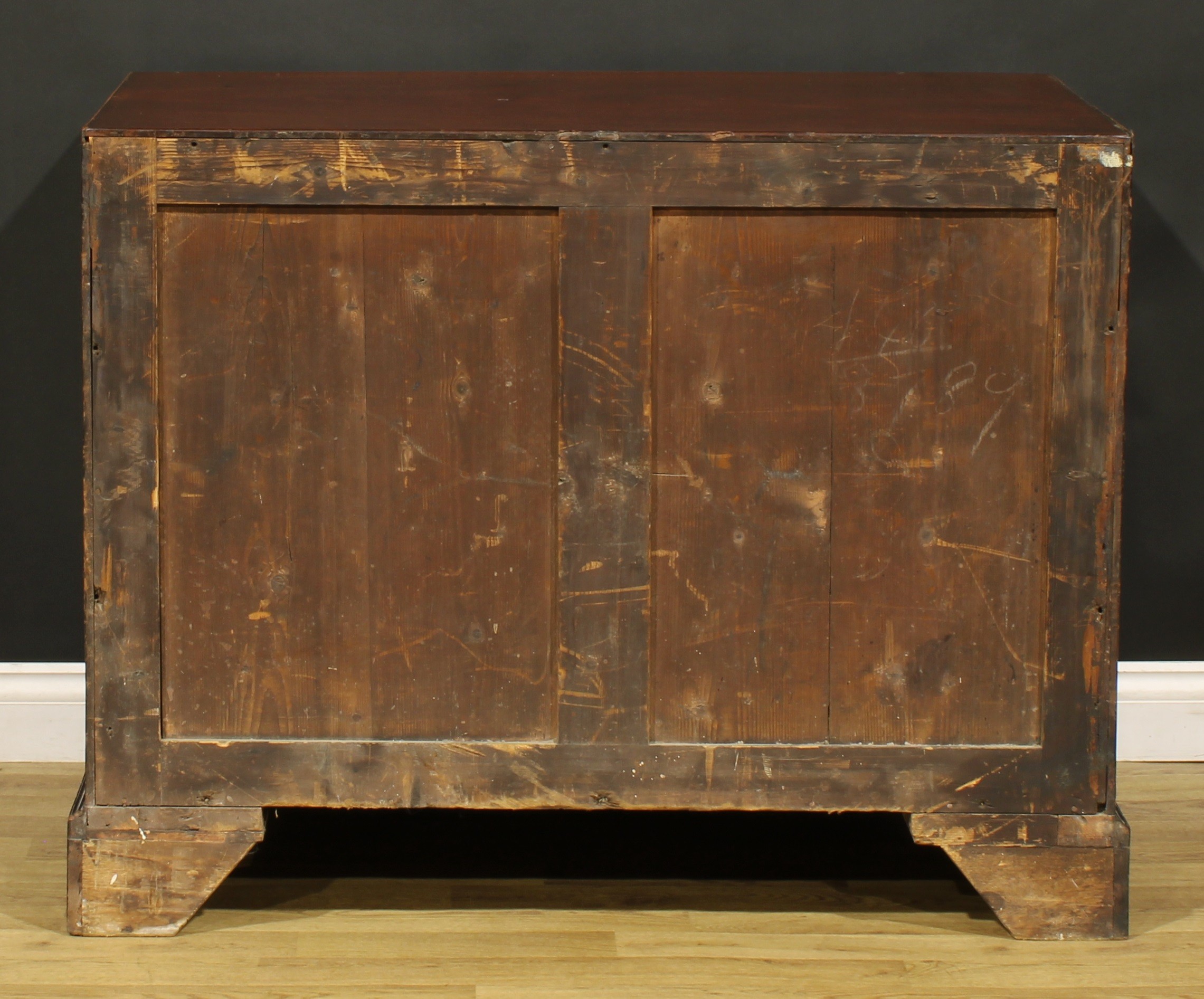 A George III mahogany caddy top discernible bachelor’s chest, by John Folgham (fl. c. 1750–1803), - Image 9 of 9