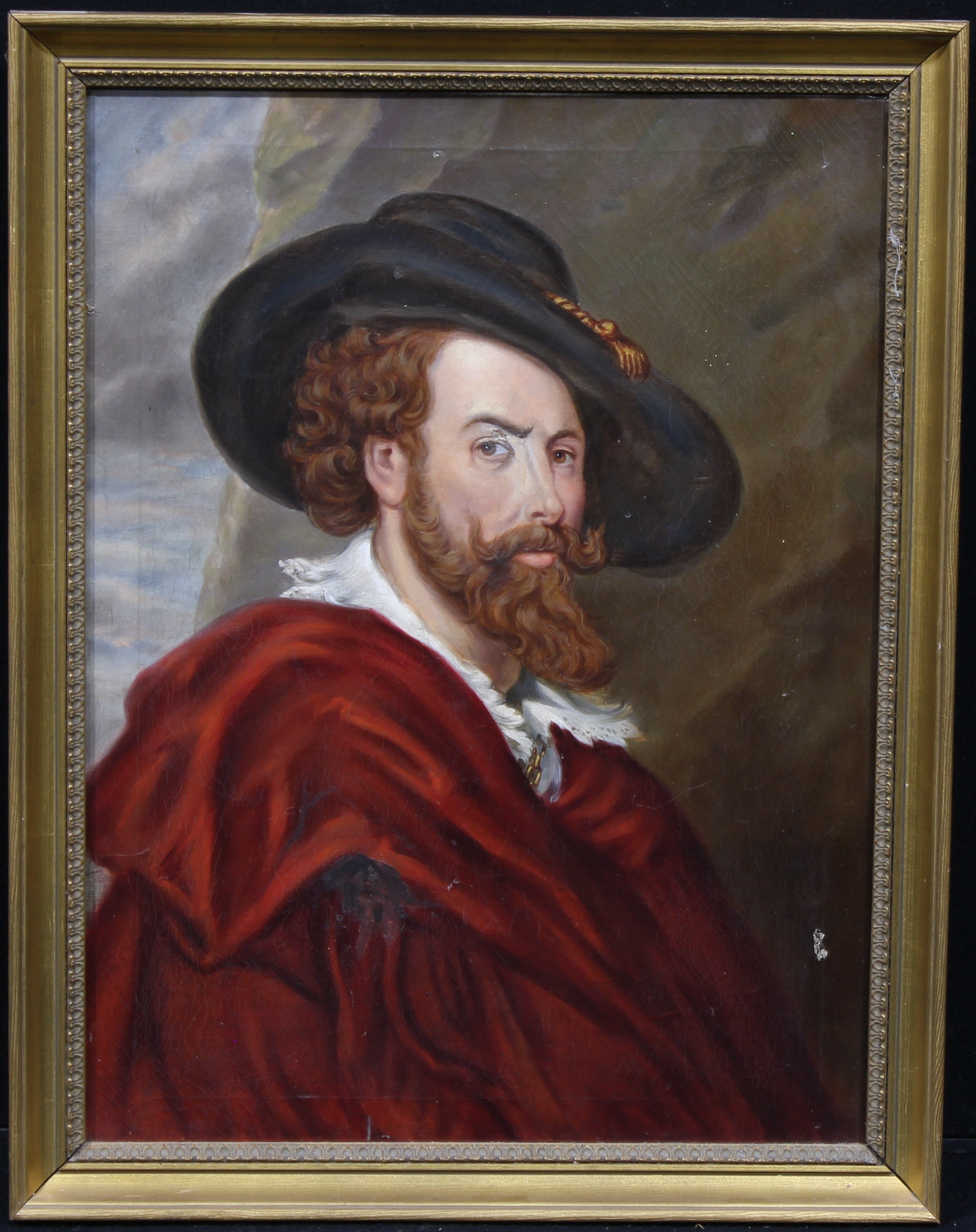 After Peter Paul Rubens (early 20th century) Portrait, oil on canvas, 60.5cm x 44.5cm - Image 2 of 3