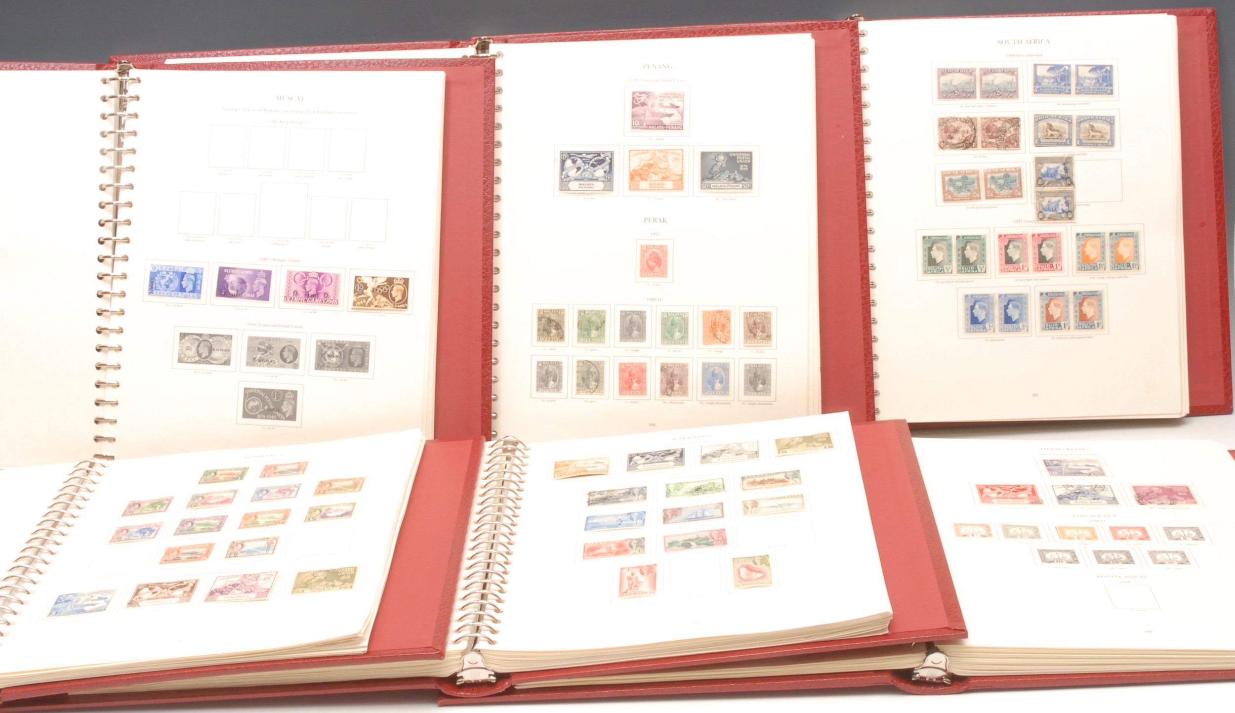 Stamps - GVI Stanley Gibbons British Commonwealth issues 1936 - 1952 housed in six red binders - Image 3 of 4