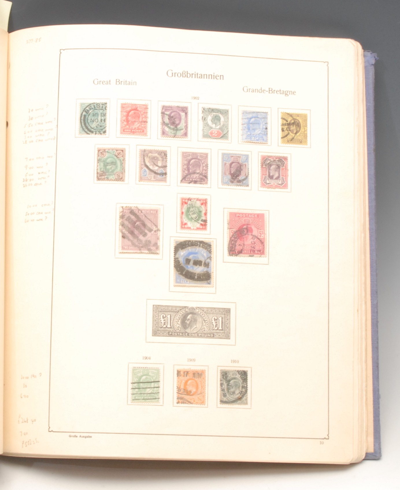 Stamps - QV - QEII illustrated album, 1880's - 1953, QV - EVII both to 10/- GV sets, GVI sets, etc - Image 3 of 3