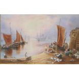 After Joseph Mallord William Turner, The Bay of Naples, watercolour, 32cm x 49.5cm