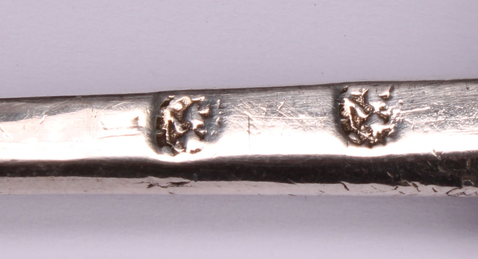 A Charles I Provincial silver seal top spoon, 18cm long, c.1640 - Image 7 of 7