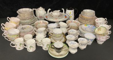 Ceramics - a Paragon Country Lane pattern part dinner and tea service; a Coalport Junetime coffee